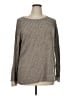 Wiholl Metallic Gray Tan Pullover Sweater Size XL - photo 1