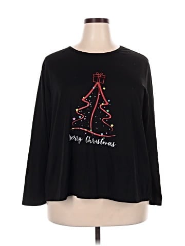 Shein Curve Long Sleeve T-Shirt (view 1)