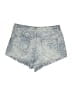 Sincerely Jules 100% Cotton Color Block Blue Denim Shorts Size 28 waist - photo 2
