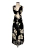 Leith 100% Rayon Floral Black Casual Dress Size S - photo 1