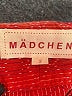 Madchen 100% Cotton Chevron-herringbone Red Casual Skirt Size 2 - photo 4