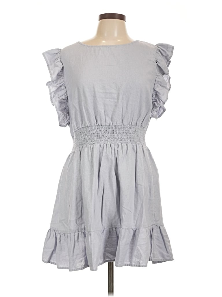Pre-owned Nicole Miller Casual Dress In Gray