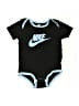 Nike 100% Cotton Graphic Black Short Sleeve Onesie Size 9-12 mo - photo 1