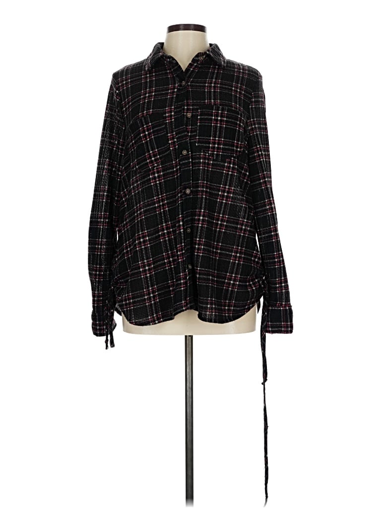 Pre-owned Daytrip Long Sleeve Blouse In Black