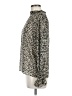 Molly Bracken 100% Polyester Animal Print Silver Long Sleeve Blouse Size M - photo 5