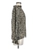 Molly Bracken 100% Polyester Animal Print Silver Long Sleeve Blouse Size M - photo 4