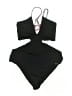 SAHA Solid Black One Piece Swimsuit Size L - photo 1
