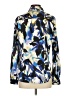 Calvin Klein Print Blue Long Sleeve Blouse Size S - photo 2