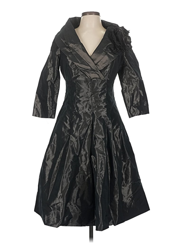 Pre-owned Teri Jon Cocktail Dress In Black