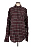 Assorted Brands Plaid Burgundy Long Sleeve Button-Down Shirt Size L - photo 1