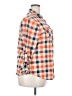 Passport 100% Polyester Plaid Orange Long Sleeve Blouse Size 2X - photo 4