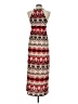 Glamour Print Red Casual Dress Size 6 - photo 2