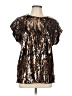 Cable & Gauge 100% Polyester Gold Short Sleeve Blouse Size L - photo 1