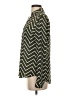 Express Outlet 100% Polyester Chevron-herringbone Green Long Sleeve Blouse Size S - photo 5