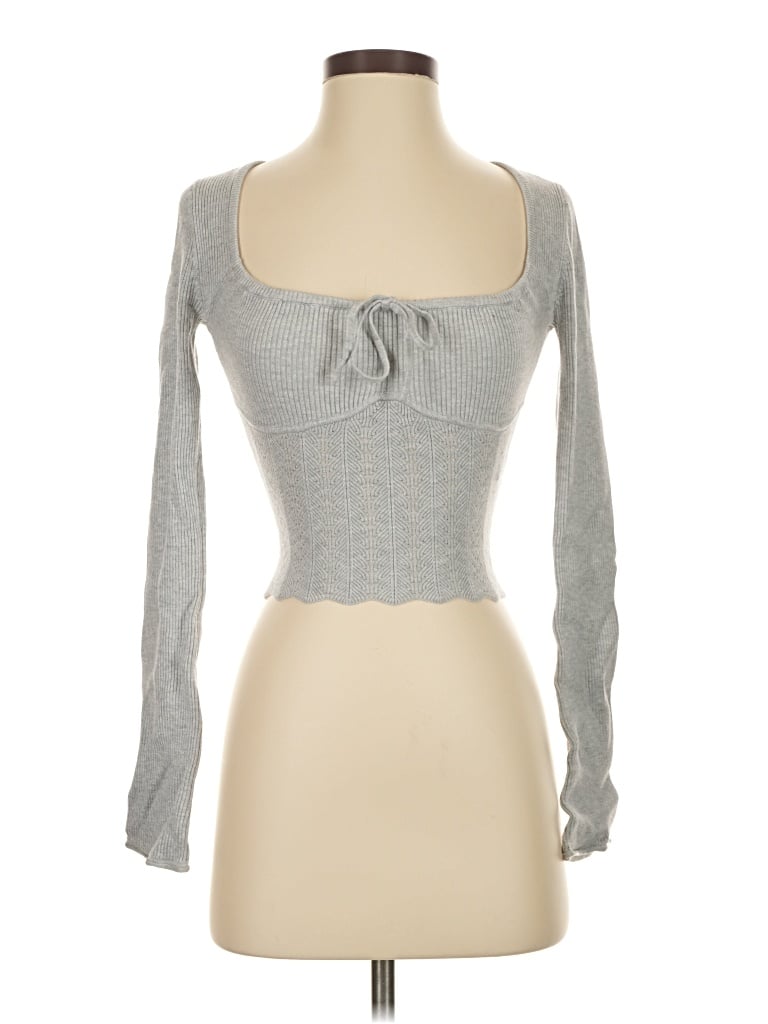 Pre-owned Garage Cardigan Sweater In Gray