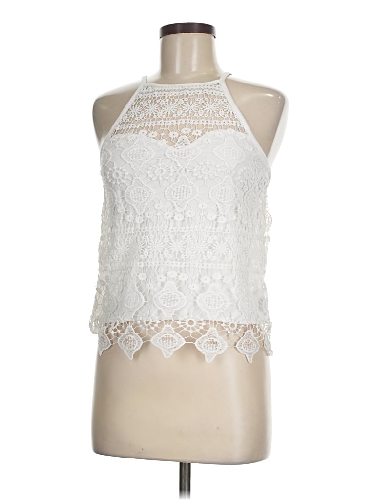Rebellion Sleeveless Blouse In White
