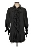 Twelve by Twelve 100% Polyester Black Long Sleeve Polo Size XS - photo 1