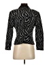 Petite Sophisticate Animal Print Black Gray Blazer Size S - photo 2
