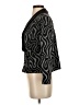 Petite Sophisticate Animal Print Black Gray Blazer Size S - photo 5