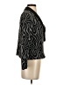 Petite Sophisticate Animal Print Black Gray Blazer Size S - photo 4
