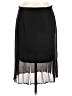 MSK 100% Polyester Solid Black Casual Skirt Size L - photo 1
