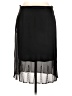 MSK 100% Polyester Solid Black Casual Skirt Size L - photo 2
