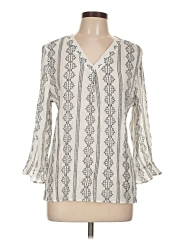 Como Black Long Sleeve Blouse (view 1)