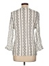 Como Black Ivory Long Sleeve Blouse Size L - photo 2