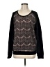 Maison Scotch 100% Polyester Black Long Sleeve T-Shirt Size Med (2) - photo 1