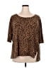 Unbranded Brown 3/4 Sleeve Top Size 2X - photo 1