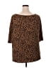 Unbranded Brown 3/4 Sleeve Top Size 2X - photo 2