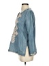 J.Crew 100% Cotton Blue 3/4 Sleeve Blouse Size 4 - photo 5