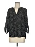 Daniel Rainn 100% Polyester Black 3/4 Sleeve Blouse Size 8 - photo 1