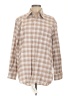 Paul Stuart 100% Cotton Plaid Tan Brown Long Sleeve Button-Down Shirt Size L - photo 1