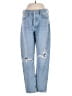 AGOLDE 100% Organic Cotton Hearts Blue Jeans Size 25 waist - photo 1