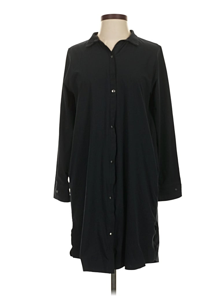 ADAY 3/4 Sleeve Blouse: Black Tops - Size Small