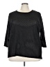 Alfani Metallic Black Pullover Sweater Size 3X - photo 1