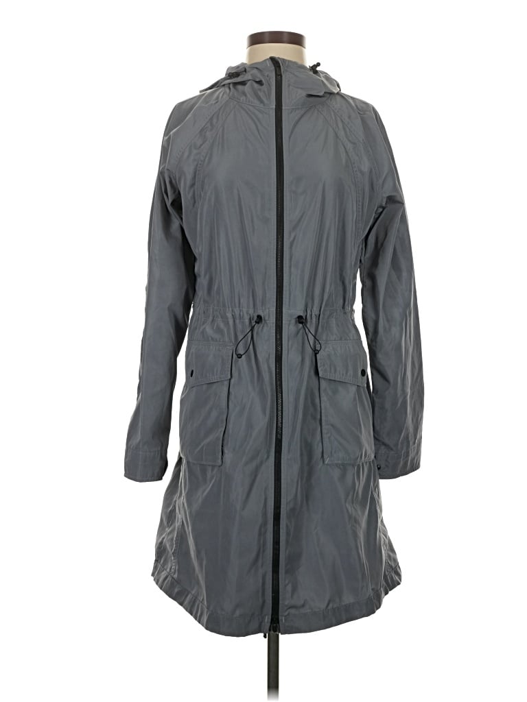 Pre-owned Athleta Raincoat In Gray