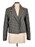Rachel Zoe Houndstooth Ivory Black Blazer Size L - photo 1