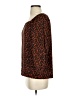 J.Jill Animal Print Brown Orange 3/4 Sleeve Blouse Size S - photo 5