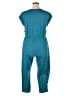 Valia Solid Teal Jumpsuit Size 1X - photo 2