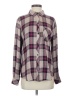 Rails 100% Rayon Plaid Purple Long Sleeve Button-Down Shirt Size S - photo 1