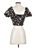RVCA Black Short Sleeve Blouse Size S - photo 2