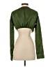 PrettyLittleThing Green Long Sleeve Blouse Size 4 - photo 2