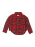 Old Navy 100% Cotton Plaid Red Long Sleeve Button-Down Shirt Size 4T - photo 1
