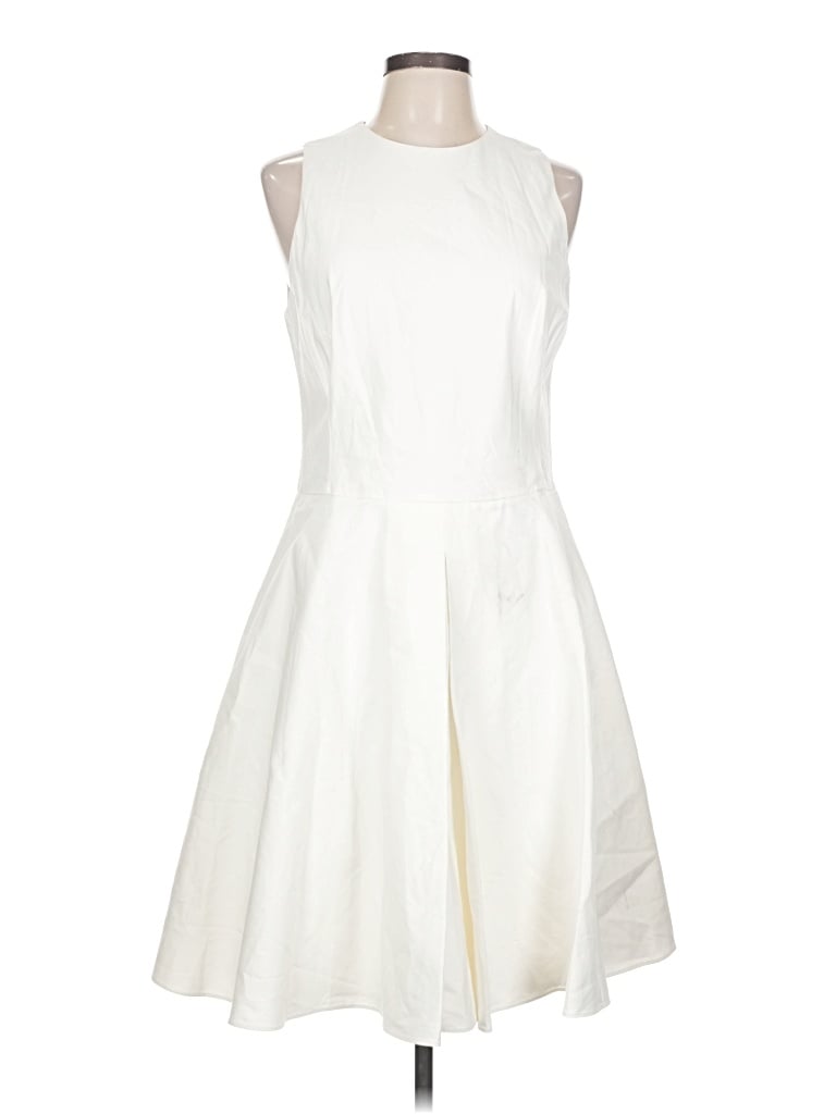 Pre-owned Ralph Lauren Cocktail Dress In White