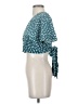 Khush 100% Rayon Teal Short Sleeve Blouse Size S - photo 5
