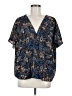 Daytrip Paisley Blue Short Sleeve Blouse Size M - photo 1