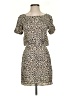 Obey Animal Print Tan Casual Dress Size XS - photo 1