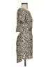 Obey Animal Print Tan Casual Dress Size XS - photo 4